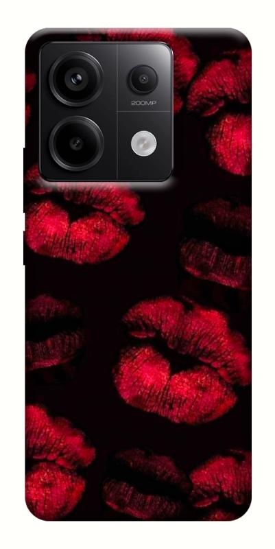 Чехол itsPrint Kisses on black для Xiaomi Redmi Note 13 Pro 4G, любовь, купить оптом с доставкой