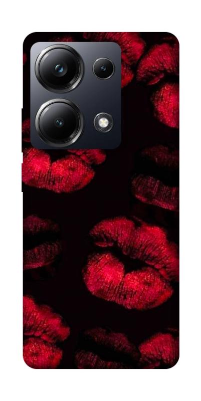 Чехол itsPrint Kisses on black для Xiaomi Redmi Note 13 Pro 4G, любовь, купить оптом с доставкой