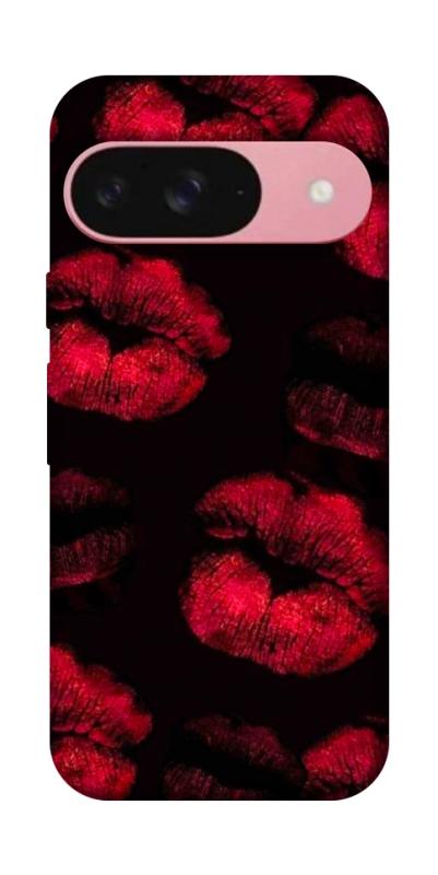 Чехол itsPrint Kisses on black для Google Pixel 9, любовь, купить оптом с доставкой
