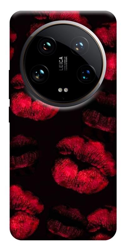 Чехол itsPrint Kisses on black для Xiaomi 14 Ultra, любовь, купить оптом с доставкой