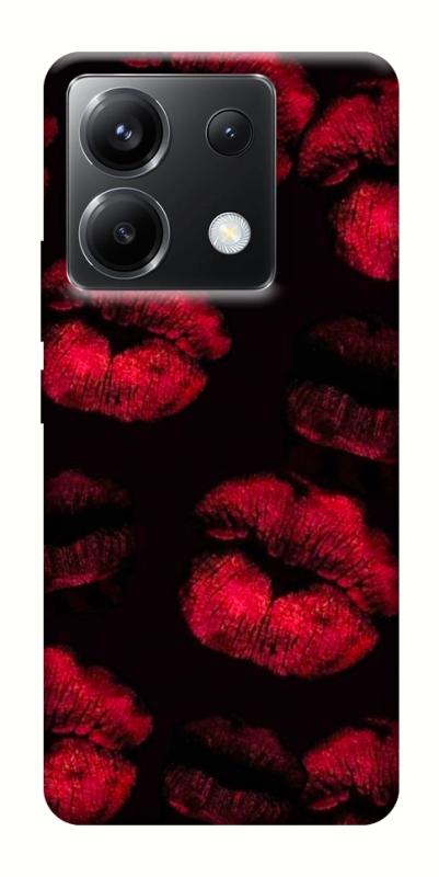 Чехол itsPrint Kisses on black для Xiaomi Poco X6, любовь, купить оптом с доставкой