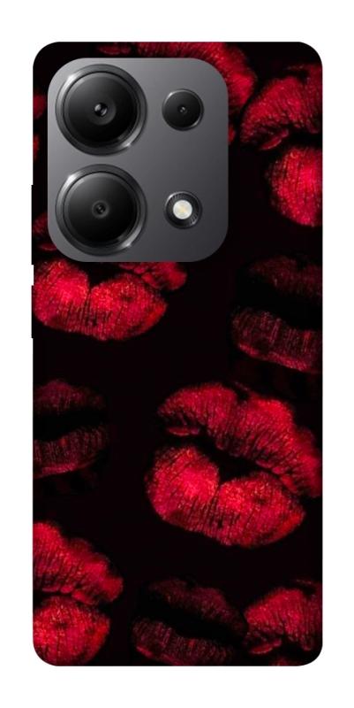 Чехол itsPrint Kisses on black для Xiaomi Poco X6, любовь, купить оптом с доставкой