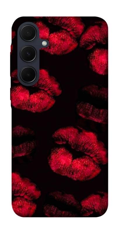 Чехол itsPrint Kisses on black для Samsung Galaxy A35, любовь, купить оптом с доставкой