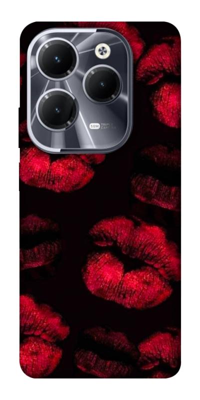 Чехол itsPrint Kisses on black для Infinix Hot 40, любовь, купить оптом с доставкой