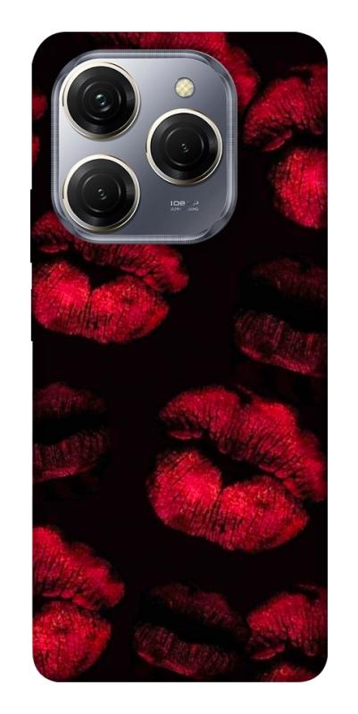 Чехол itsPrint Kisses on black для TECNO Spark 20 Pro, любовь, купить оптом с доставкой