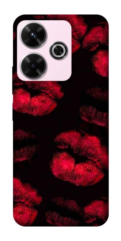 Чохол itsPrint Kisses on black для Xiaomi Redmi 13 4G / Poco M6 4G, кохання, купити оптом з доставкою