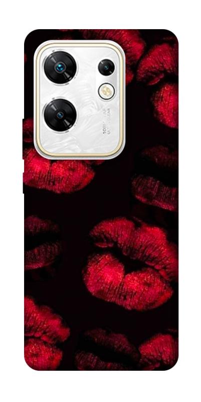 Чехол itsPrint Kisses on black для Infinix Zero 30 4G, любовь, купить оптом с доставкой