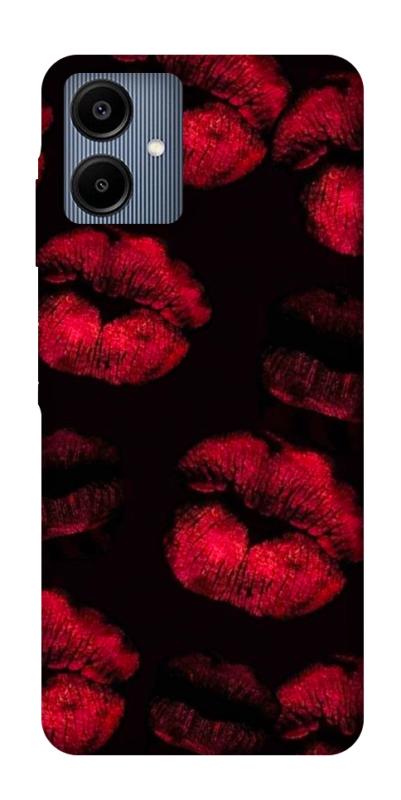 Чехол itsPrint Kisses on black для Samsung Galaxy A06, любовь, купить оптом с доставкой