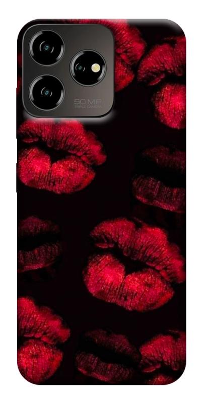 Чехол itsPrint Kisses on black для ZTE Blade V50 Desing 4G, любовь, купить оптом с доставкой