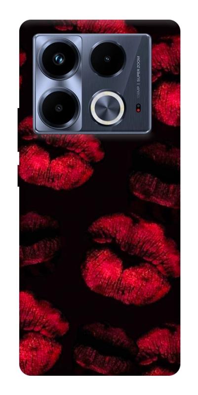 Чохол itsPrint Kisses on black для Infinix Note 40 4G, кохання, купити оптом з доставкою