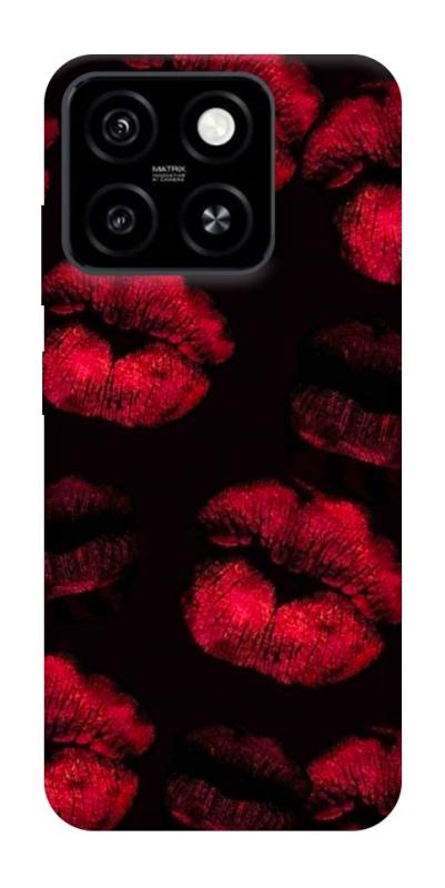 Чехол itsPrint Kisses on black для ZTE Blade A55 4G, любовь, купить оптом с доставкой