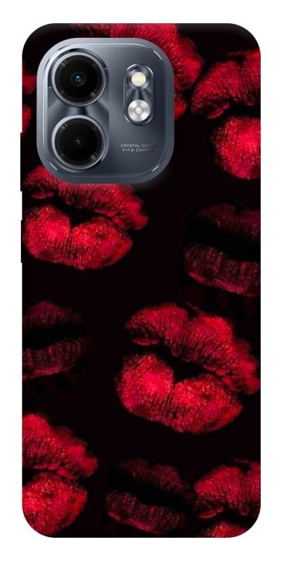 Чехол itsPrint Kisses on black для Infinix Smart 9 4G / Hot 50i, любовь, купить оптом с доставкой