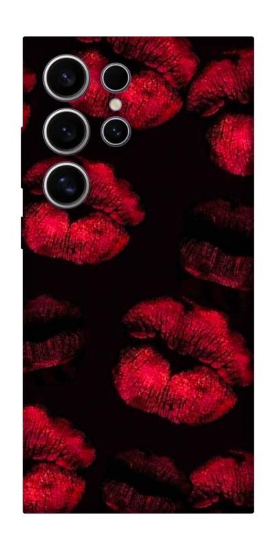 Чехол itsPrint Kisses on black для Samsung Galaxy S25 Ultra, любовь, купить оптом с доставкой