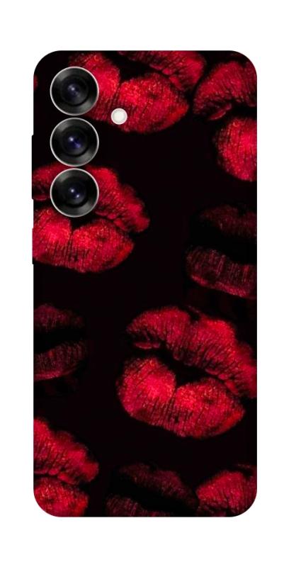Чехол itsPrint Kisses on black для Samsung Galaxy S25, любовь, купить оптом с доставкой