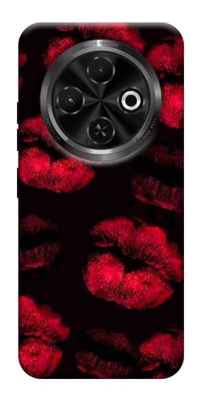 Чохол itsPrint Kisses on black для TECNO Spark 30C, кохання, купити оптом з доставкою