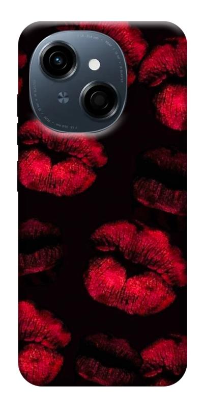 Чехол itsPrint Kisses on black для TECNO Spark Go 1, любовь, купить оптом с доставкой