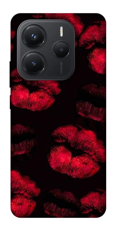 Чехол itsPrint Kisses on black для Xiaomi Redmi Note 14 5G, любовь, купить оптом с доставкой