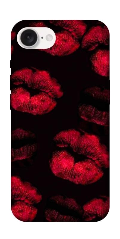 Чехол itsPrint Kisses on black для Apple iPhone 16e (6.1"), любовь, купить оптом с доставкой