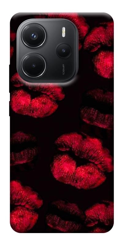 Чехол itsPrint Kisses on black для Xiaomi Redmi Note 14 4G (Int. version), любовь, купить оптом с доставкой