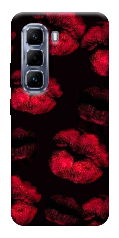 Чехол itsPrint Kisses on black для Infinix Hot 50 Pro, любовь, купить оптом с доставкой