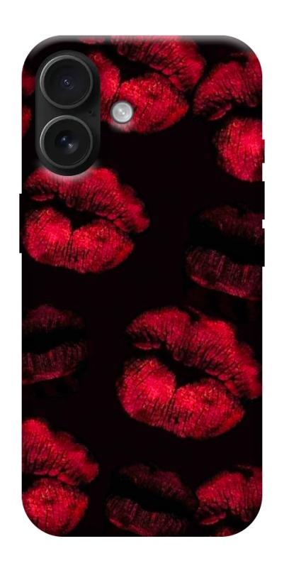 Чехол itsPrint Kisses on black для Apple iPhone 17 (6.3"), любовь, купить оптом с доставкой