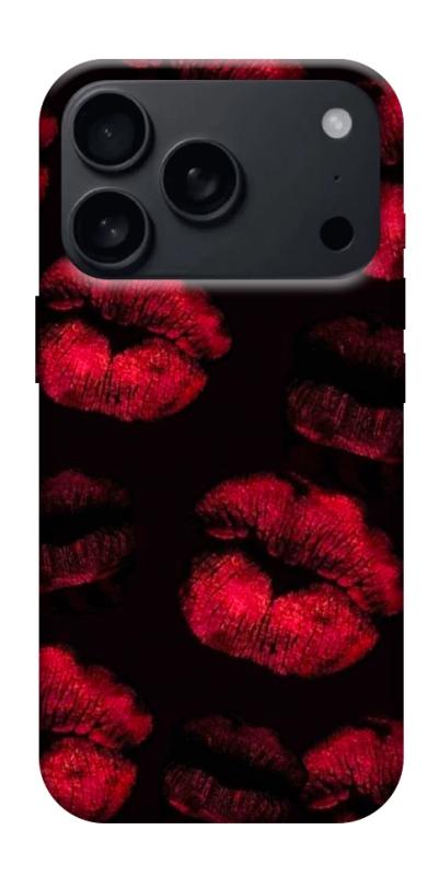 Чехол itsPrint Kisses on black для Apple iPhone 17 Pro (6.3"), любовь, купить оптом с доставкой