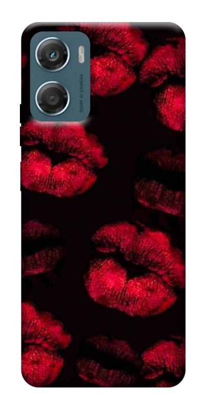 Чехол itsPrint Kisses on black для Motorola Moto G06, любовь, купить оптом с доставкой