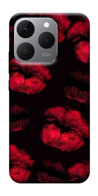 Чехол itsPrint Kisses on black для Realme 15T, любовь, купить оптом с доставкой