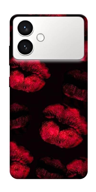 Чехол itsPrint Kisses on black для Samsung Galaxy S26+, любовь, купить оптом с доставкой