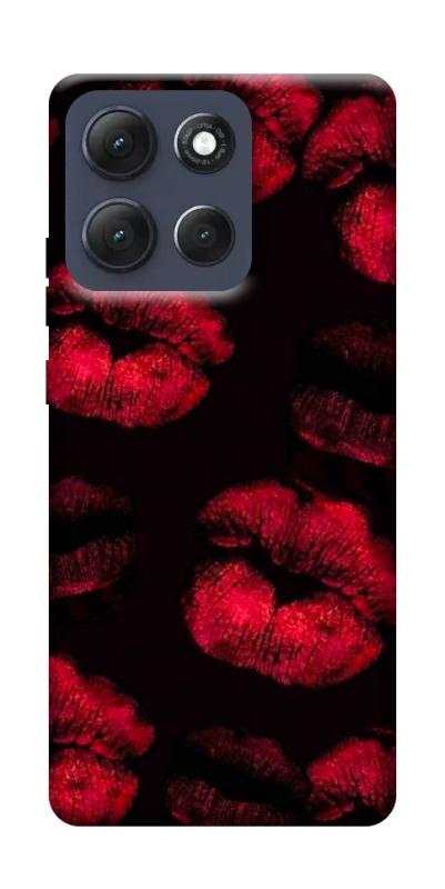 Чехол itsPrint Kisses on black для Motorola Moto G86 Power, любовь, купить оптом с доставкой