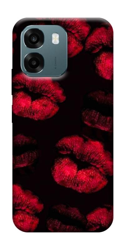 Чехол itsPrint Kisses on black для Oppo A6, любовь, купить оптом с доставкой