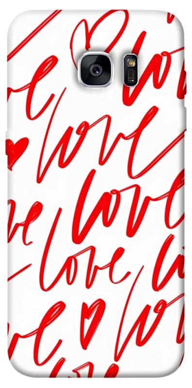 Чехол itsPrint Love handwriting для Samsung G935F Galaxy S7 Edge, любовь, купить оптом с доставкой