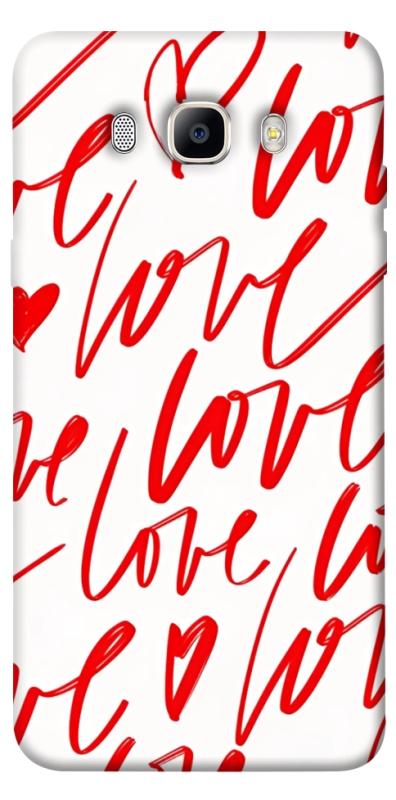 Чехол itsPrint Love handwriting для Samsung J510F Galaxy J5 (2016), любовь, купить оптом с доставкой