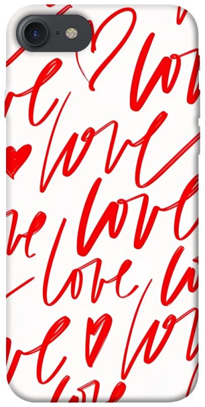 Чехол itsPrint Love handwriting для Apple iPhone 7 / 8 (4.7"), любовь, купить оптом с доставкой