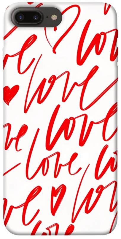 Чехол itsPrint Love handwriting для Apple iPhone 7 plus / 8 plus (5.5"), любовь, купить оптом с доставкой