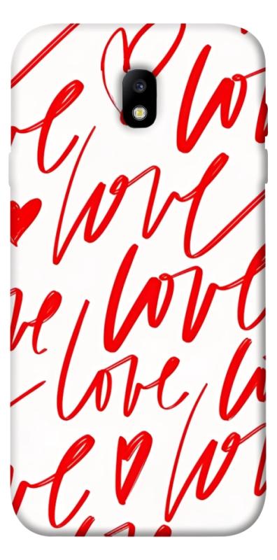 Чехол itsPrint Love handwriting для Samsung J730 Galaxy J7 (2017), любовь, купить оптом с доставкой