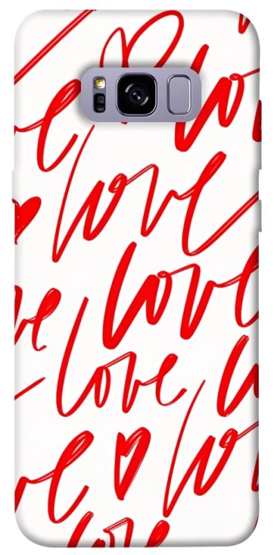 Чехол itsPrint Love handwriting для Samsung G955 Galaxy S8 Plus, любовь, купить оптом с доставкой