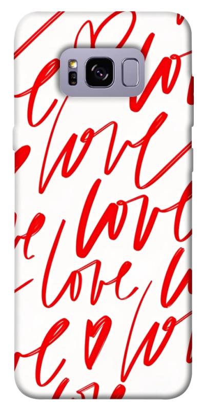 Чехол itsPrint Love handwriting для Samsung G955 Galaxy S8 Plus, любовь, купить оптом с доставкой