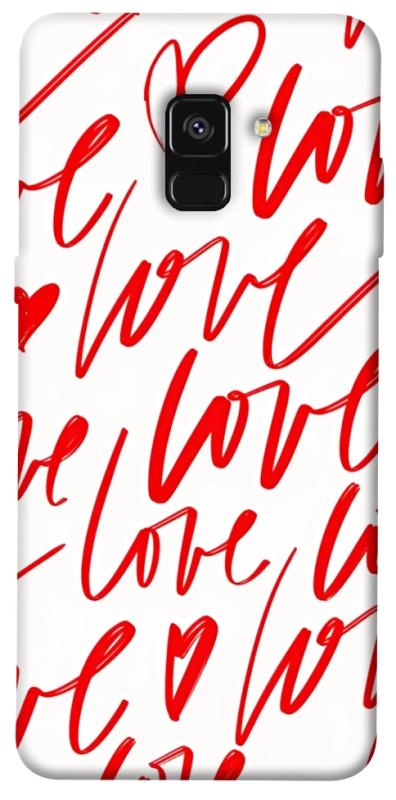 Чехол itsPrint Love handwriting для Samsung A530 Galaxy A8 (2018), любовь, купить оптом с доставкой