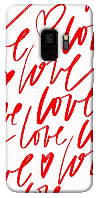 Чохол itsPrint Love handwriting для Samsung Galaxy S9, кохання, купити оптом з доставкою