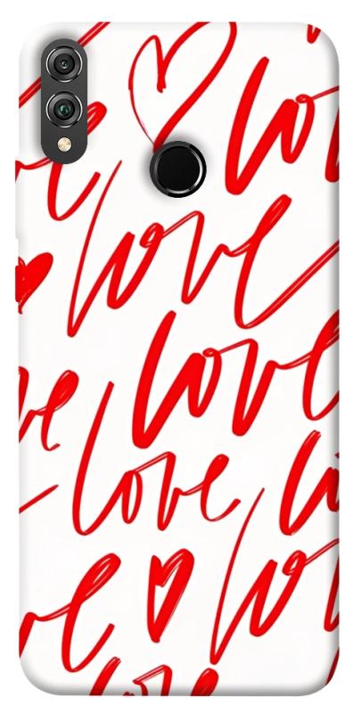 Чехол itsPrint Love handwriting для Huawei Honor 8X, любовь, купить оптом с доставкой