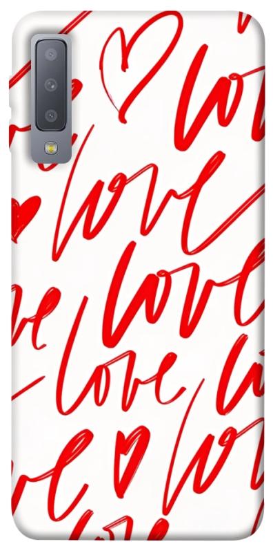 Чехол itsPrint Love handwriting для Samsung A750 Galaxy A7 (2018), любовь, купить оптом с доставкой
