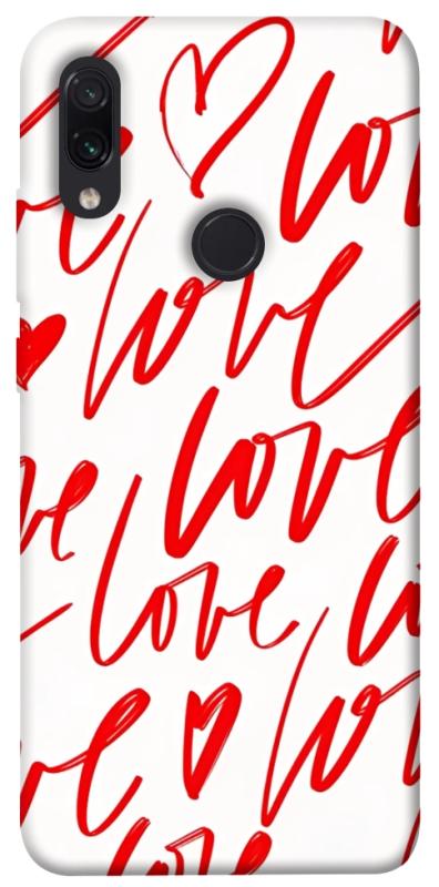 Чехол itsPrint Love handwriting для Xiaomi Redmi Note 7 / Note 7 Pro / Note 7s, любовь, купить оптом с доставкой