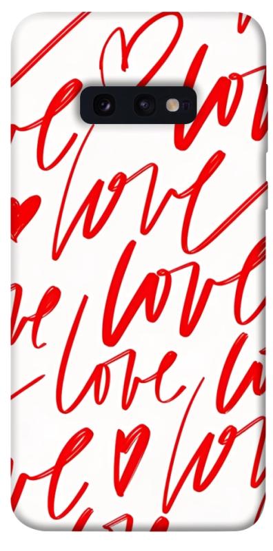 Чехол itsPrint Love handwriting для Samsung Galaxy S10e, любовь, купить оптом с доставкой
