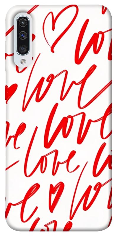 Чехол itsPrint Love handwriting для Samsung Galaxy A50 (A505F) / A50s / A30s, любовь, купить оптом с доставкой