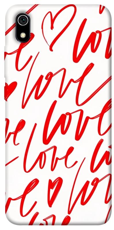 Чехол itsPrint Love handwriting для Xiaomi Redmi 7A, любовь, купить оптом с доставкой