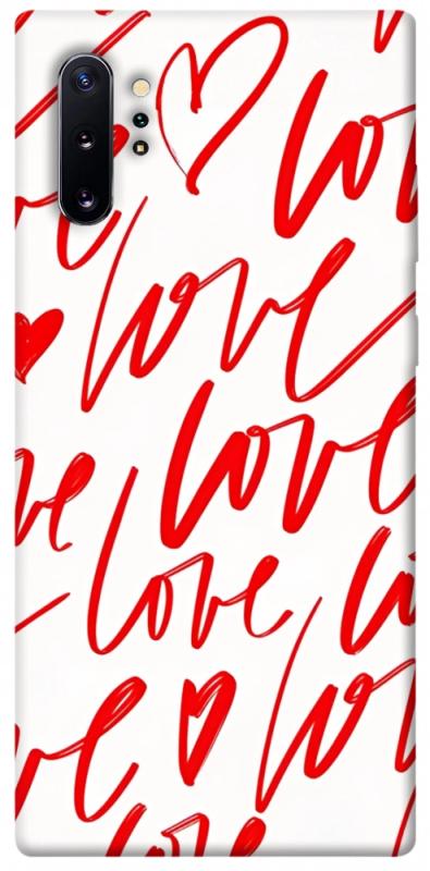Чехол itsPrint Love handwriting для Samsung Galaxy Note 10 Plus, любовь, купить оптом с доставкой