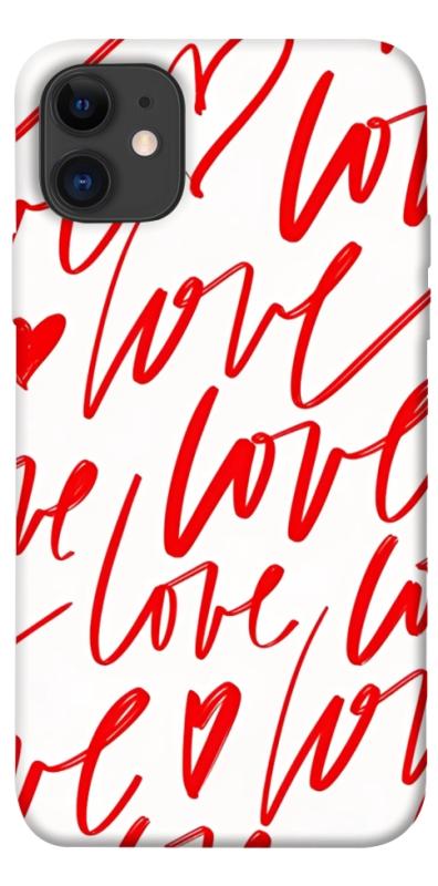 Чехол itsPrint Love handwriting для Apple iPhone 11 (6.1"), любовь, купить оптом с доставкой