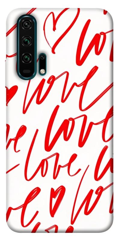 Чехол itsPrint Love handwriting для Huawei Honor 20 Pro, любовь, купить оптом с доставкой