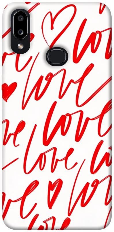 Чехол itsPrint Love handwriting для Samsung Galaxy A10s, любовь, купить оптом с доставкой